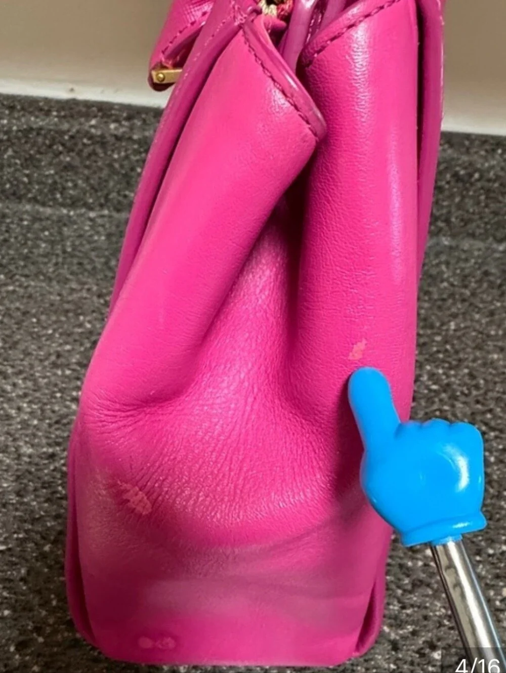 Authentic MCM Bright Pink Satchel
